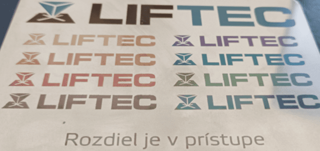 barevné značení mopa laserem