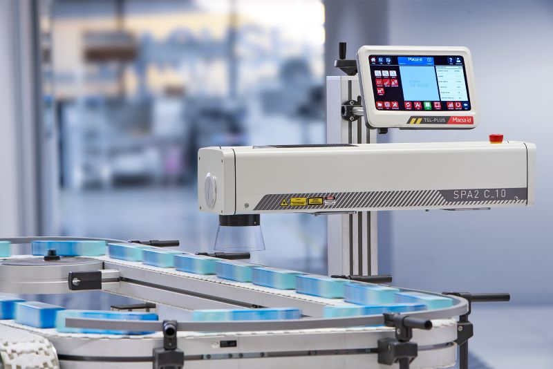 laser macsa spa2 c značení obalů